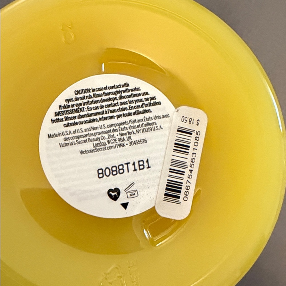 PINK Victoria's Secret Scrub Down Coconut Oil Body Scrub - Yellow and Pink - Picture 3 of 3